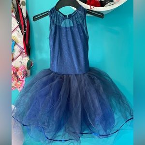Beautiful dark blue dance costume